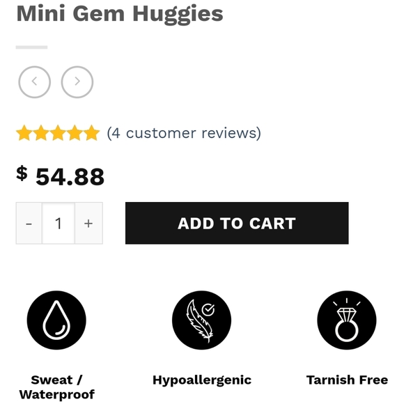 Mini Gem Huggies - Picture 3 of 5